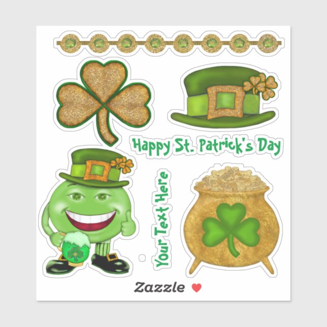 Shamrocks And Gold Irish Vinyl Set (Sheet)