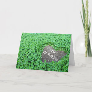 Shamrocks And Heart St.Pat's Day Card