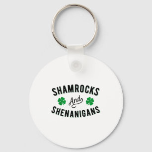Shamrocks And Shenanigans St Patricks Day Irish Me Key Ring