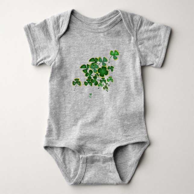 Shamrocks Baby Bodysuit (Front)