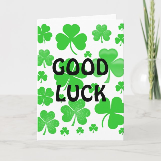 Shamrocks / Clover Tattoos + your ideas Card (Front)