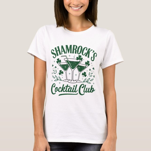Shamrock's Cocktail Club  T-Shirt (Front)