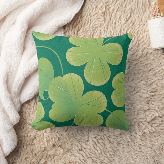 Shamrocks Cushion (Blanket)