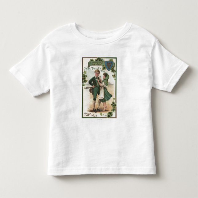 Shamrocks for Luck Toddler T-Shirt (Front)