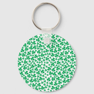 Shamrocks for St Patrick's Day Key Ring