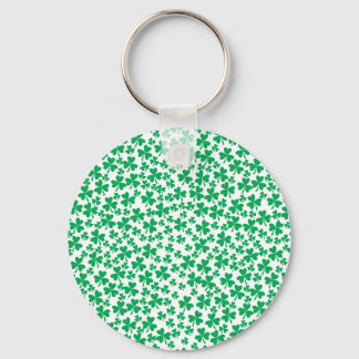 Shamrocks for St Patrick's Day Key Ring
