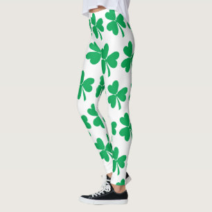 Shamrocks for St Patricks Day Leggings