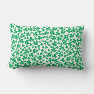 Shamrocks for St Patrick's Day Lumbar Cushion