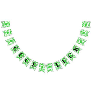 Shamrocks GOOD LUCK - Seamless Pattern 2a Bunting