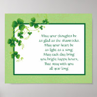 Shamrocks Irish Blessing
