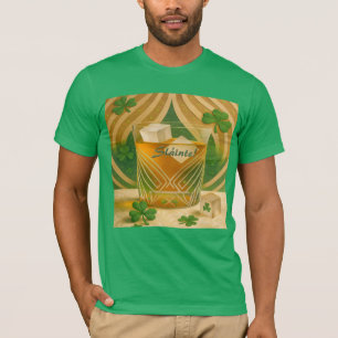 Shamrocks Irish Whiskey Tumbler "Sláinte!" T-Shirt