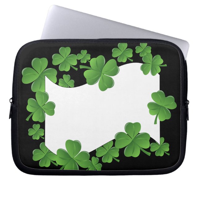 Shamrocks Laptop Sleeve (Front)