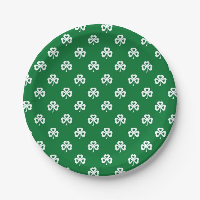 Shamrocks Paper Plate (Front)