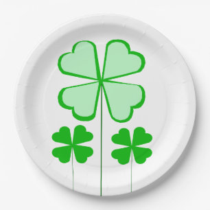 Shamrocks Paper Plates