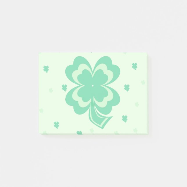 Shamrocks Pattern Post It Notes (Front)