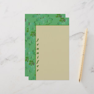 Shamrocks Personal Stationery