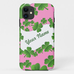 Shamrocks personalised iPhone 11 case
