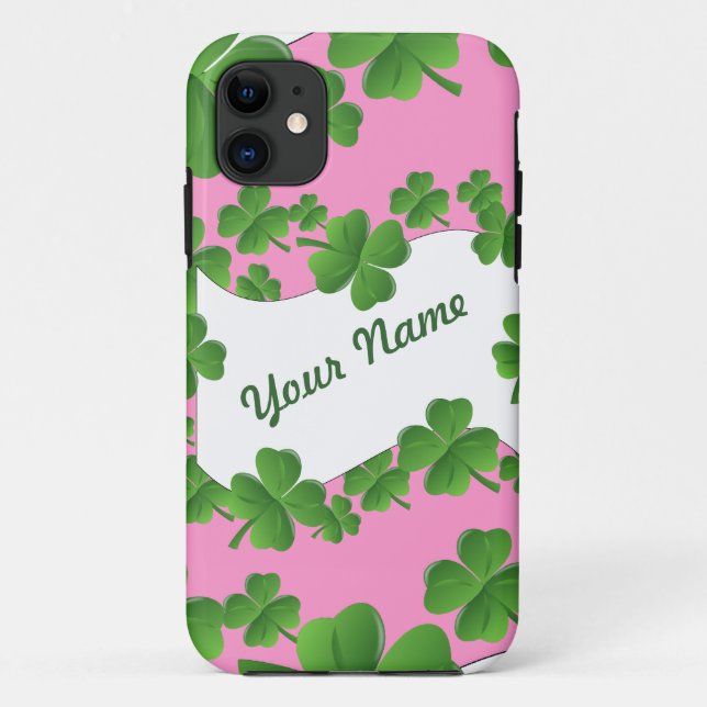 Shamrocks personalised Case-Mate iPhone case (Back)