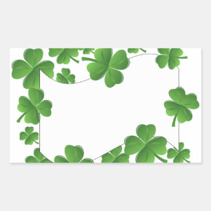 Shamrocks Rectangular Sticker