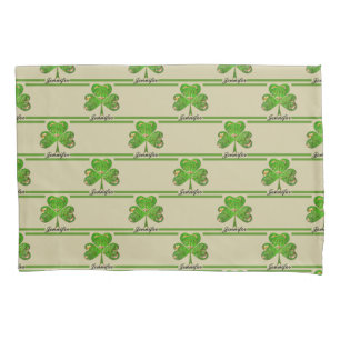 Shamrocks Repeat Pillow Case