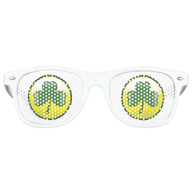 Shamrocks Retro Sunglasses (Front)