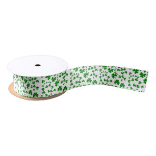 Shamrocks Satin Ribbon