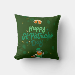 "Shamrocks & Shenanigans: A St. Patrick's Day Cushion