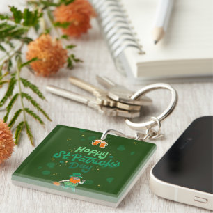 "Shamrocks & Shenanigans: A St. Patrick's Day  Key Ring