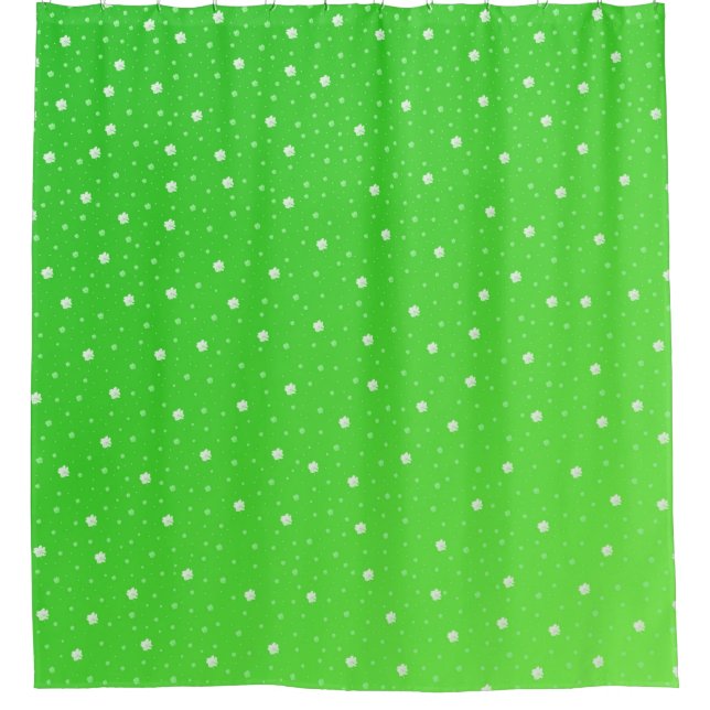 shamrocks shower curtain (Front)