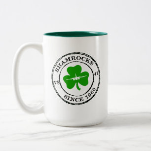 SHAMROCKS SINCE 1960 Two-Tone COFFEE MUG