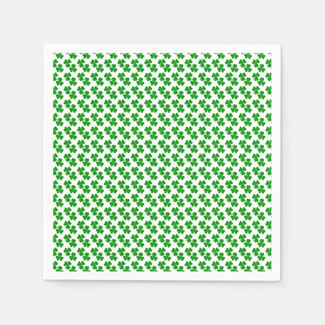 Shamrocks Small clovers 3-leaf Napkin (Front)