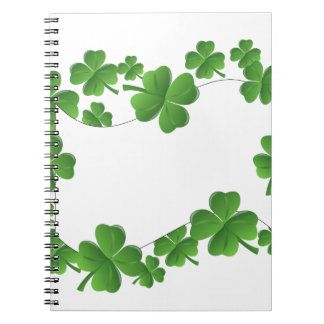Shamrocks Spiral Notebook