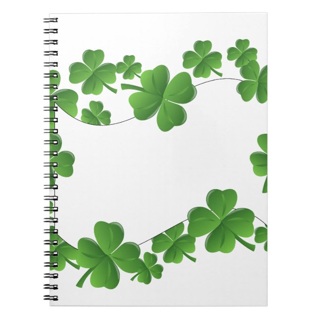 Shamrocks Spiral Notebook (Front)