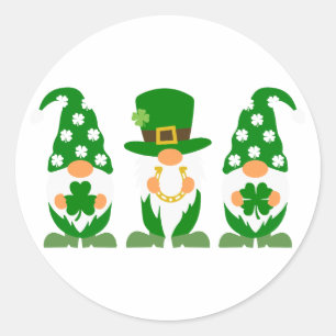 Shamrocks – Symbol of Luck & Irish Pride Classic Round Sticker