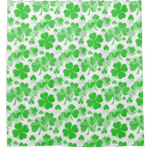 Shamrocks Tattoo seamless pattern + your ideas Shower Curtain