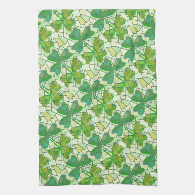 Shamrocks Tea Towel (Vertical)