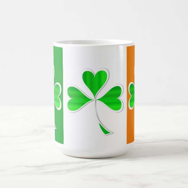 Shamrocks Two-Tone Coffee Mug (Center)