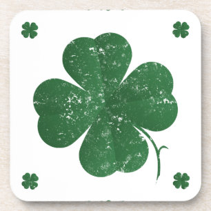 Shamrocks - vintage style coaster