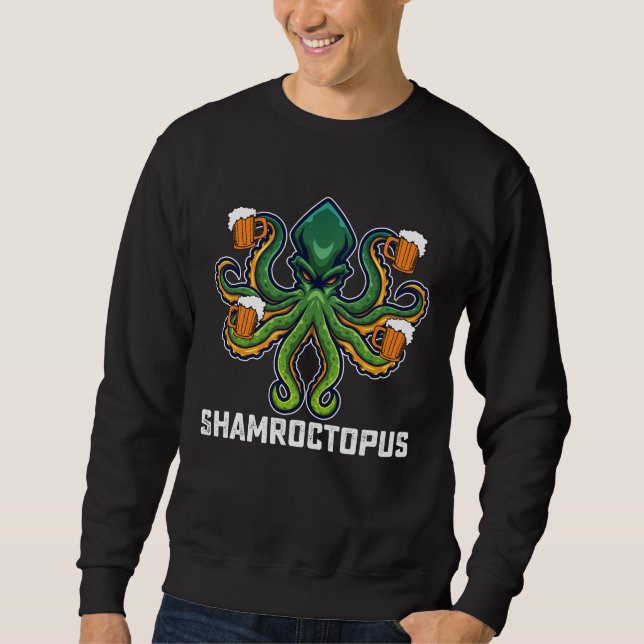 Shamroctopus Octopus Lover St Patrick's Day Sweatshirt (Front)
