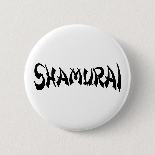 SHAMURAI 6 CM ROUND BADGE (Front)