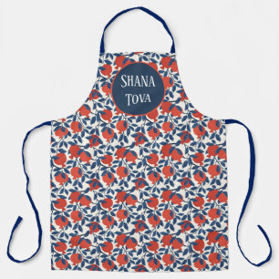 Shana Tova Pomegranate Botanical Design Elegant Apron