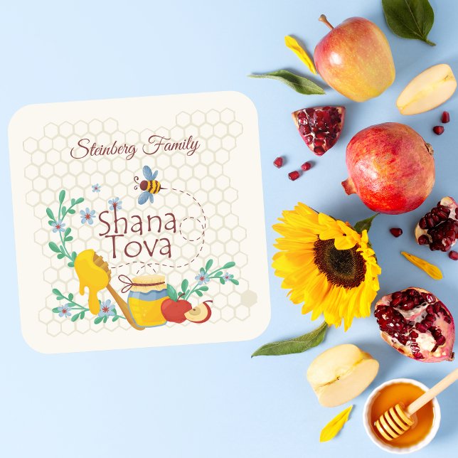 Shana Tova Rosh Hashanah Square Sticker (Creator Uploaded)