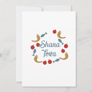 Shana Tova wreath Holiday Card