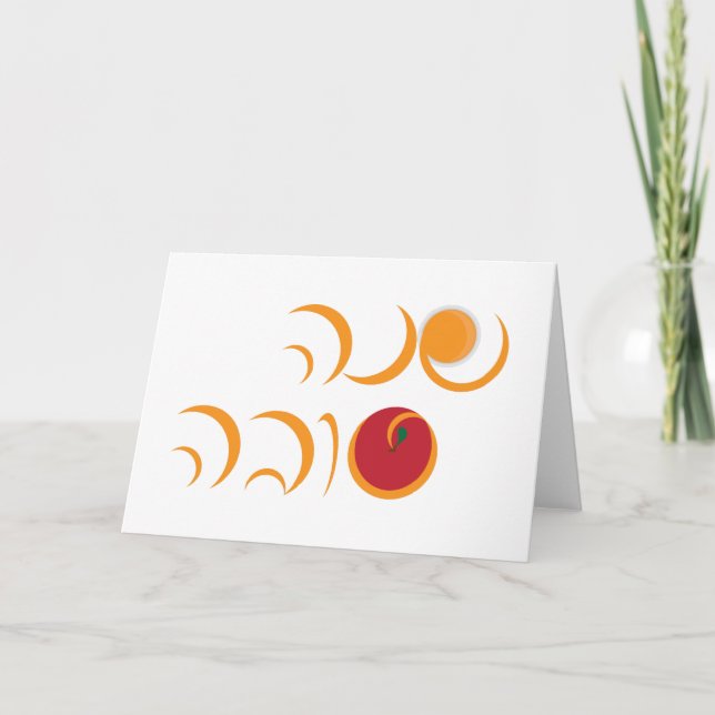 Shanah Tova - Rosh Hashanah Hebrew Greeting Holiday Card (Front)