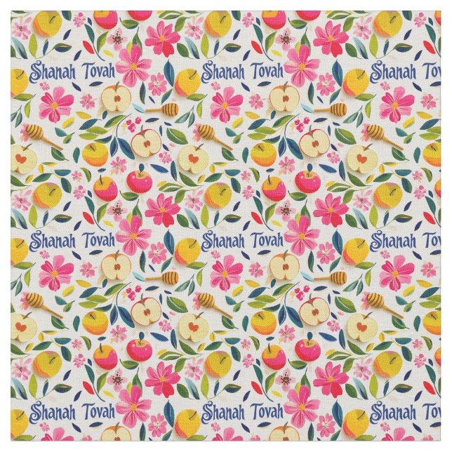 Shanah Tovah Fabric (Close Up)