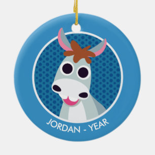 Shane the Donkey Ceramic Tree Decoration