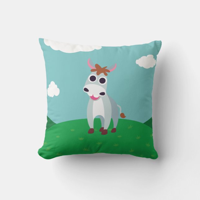 Shane the Donkey Cushion (Front)