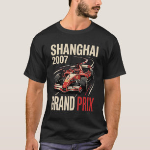 Shanghai 2007 Vintage Grand Prix Racing Poster T-Shirt