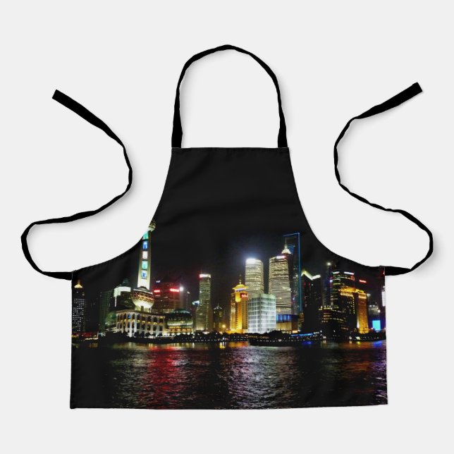 Shanghai at Night Apron (Front)