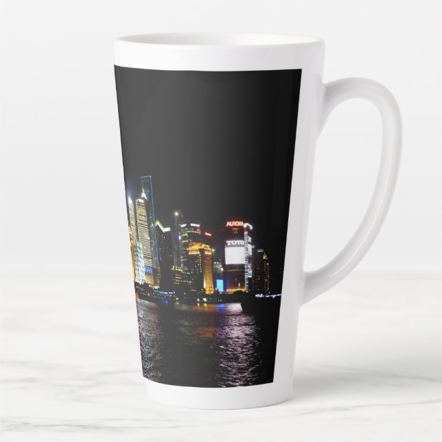 Shanghai at Night Latte Mug (Right)
